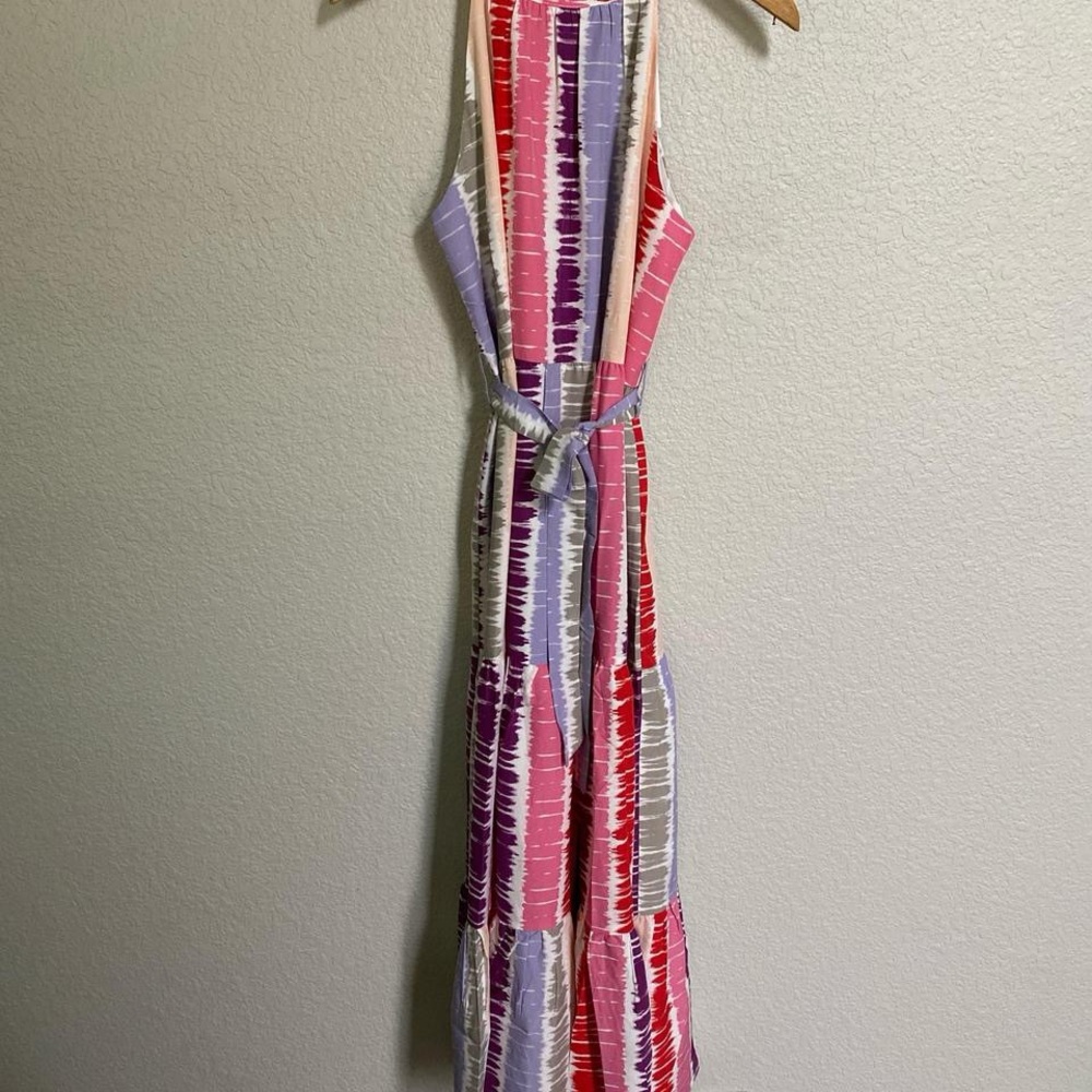 THML Pink and Purple Maxi Julie  Dress